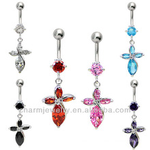 316L Surgical Steel Navel Belly Bar Ring Body Jewelry Piercing BER-018